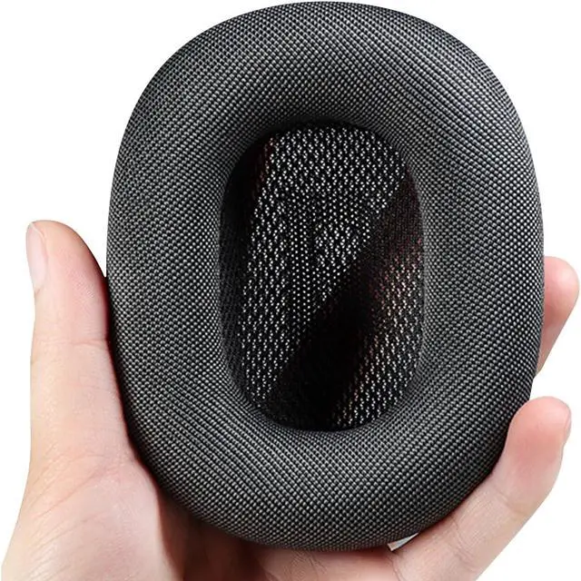 Alt view image 3 of 5 - Earrock Ear Cushions Replacement Fabric Earpads for AirPods Max Sweat Proof with Mesh Fabric and Magnet Black