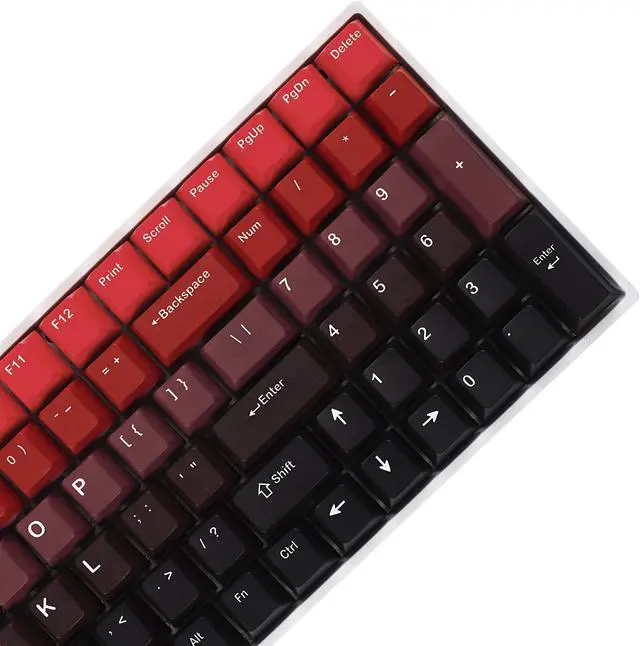 Alt view image 5 of 5 - 127 Five Sides Gradient Dye Sub Keycaps PBT Cherry Profile Key caps for TKL 61 64 68 75 87 96 104 108 Keychron MX Keyboard