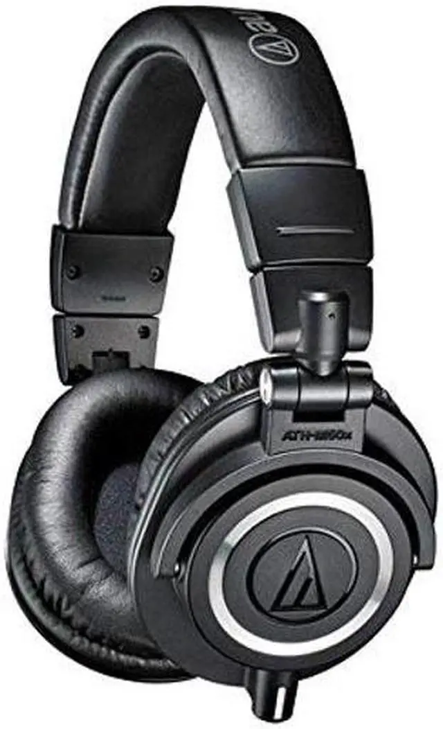 Alt view image 2 of 5 - Audio-Technica ATH-M50x Professional Monitor Headphones + Slappa Full Sized HardBody PRO Headphone Case (SL-HP-07)