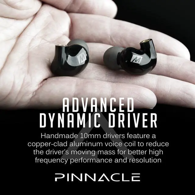 Alt view image 4 of 5 - MEE audio Pinnacle P2 High Fidelity Audiophile In-Ear Headphones with Detachable Cables