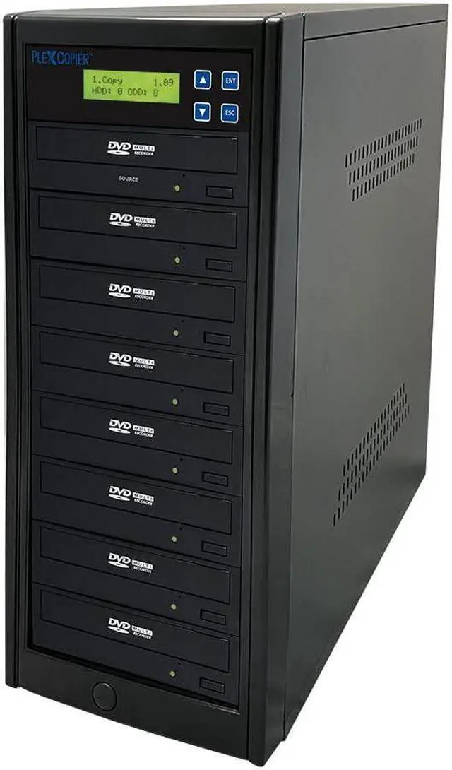 Main image of PlexCopier 24X SATA 1 to 7 CD DVD M-Disc Supported Duplicator Writer Copier Tower with Free DVD Video Copy Protection