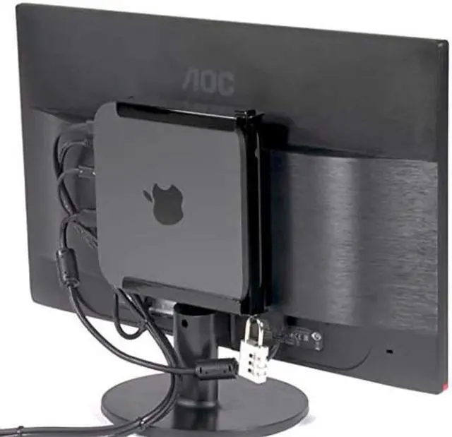 Alt view image 4 of 4 - Sonnet Technologies Steel Locking Bar for Added Security, Grey/Black, Wall Mount