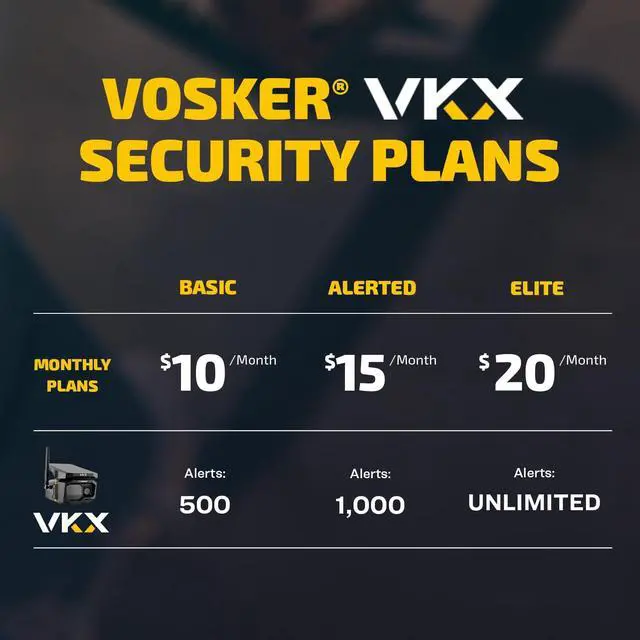 Alt view image 5 of 5 - Vosker VKX Solar Powered 4G-LTE Outdoor Cellular Security Camera - No WiFi Needed, Motion Activated, Night Vision, SIM Card Included, On-Demand Mode, IP65 Weather-Resistant