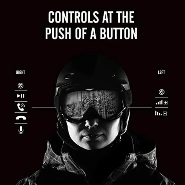 Alt view image 3 of 5 - Outdoor Tech - Chips Ultra 2.0 - True Wireless Bluetooth Helmet Speakers for Skiing, Snowboarding Mountain Biking, and Climbing