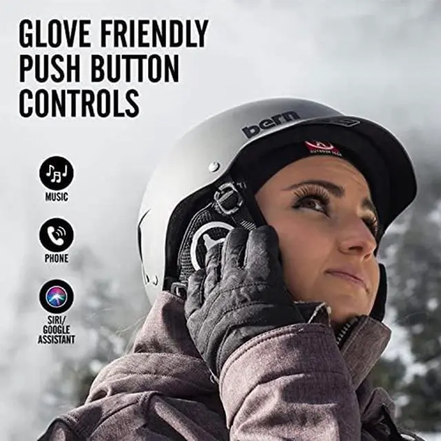 Alt view image 4 of 5 - Outdoor Tech - Chips Ultra 2.0 - True Wireless Bluetooth Helmet Speakers for Skiing, Snowboarding Mountain Biking, and Climbing