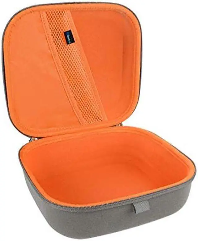 Alt view image 2 of 5 - Geekria Shield Gaming Headset Case for Large Over-Ear Headphones, Replacement Hard Shell Travel Carrying Bag with Cable Storage, Compatible with Sony, Sennheiser, Turtle Headsets (Microfiber Grey)
