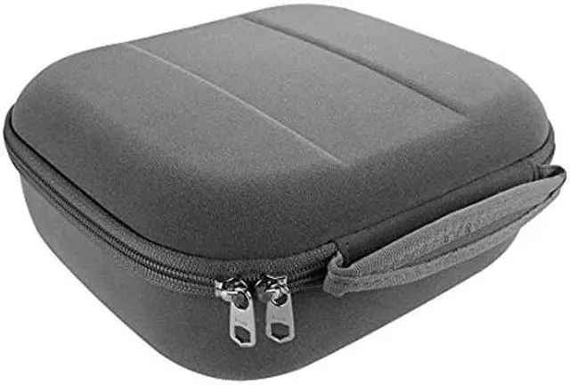 Alt view image 5 of 5 - Geekria Shield Gaming Headset Case for Large Over-Ear Headphones, Replacement Hard Shell Travel Carrying Bag with Cable Storage, Compatible with Sony, Sennheiser, Turtle Headsets (Microfiber Grey)