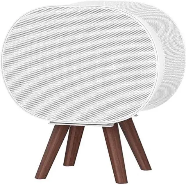 Main image of Wooden Table Stand for Sonos Era 300 Space Saving Desktop Speaker Stand Compatible with Sonos Era 300 Desk Stand Holder for Decorations, White