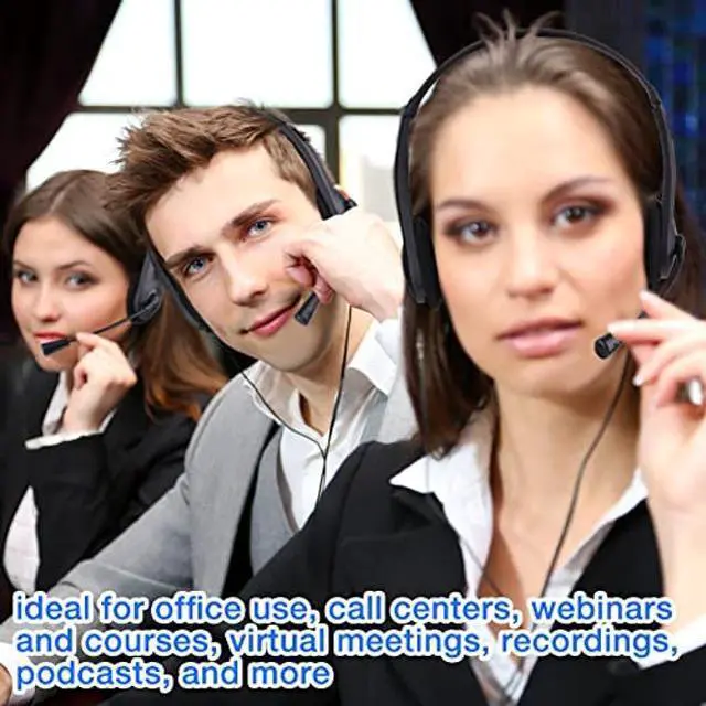 Alt view image 5 of 5 - Yunsailing 30 Pack Classroom Headphones with Microphone School Student Kids Headphones Bulk Class Set Lightweight Adjustable Earphones on Ear with 3.5 mm Jack (Plastic Stem)