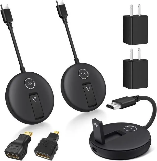 Wireless HDMI Two Receivers and One Transmitter 4K Supports,Output 