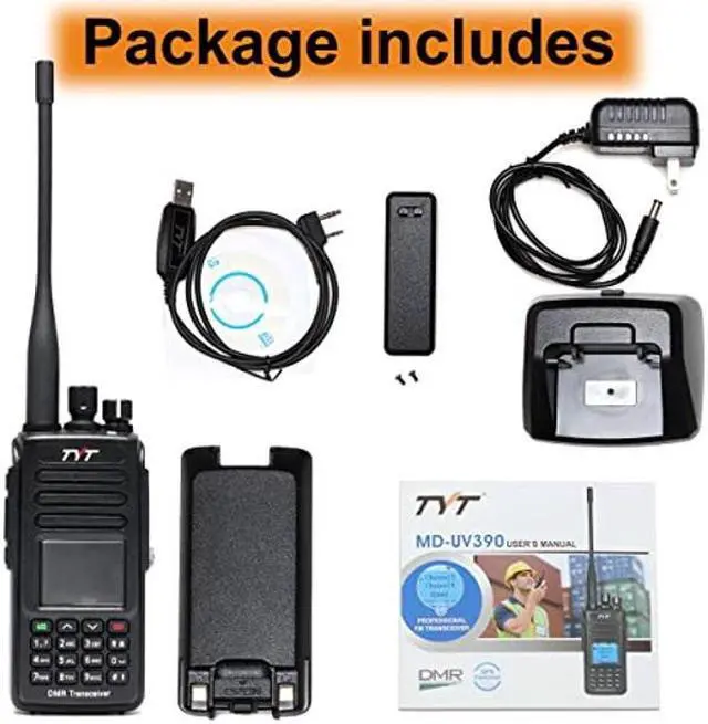 Alt view image 4 of 5 - TYT MD-UV390 Digital Dual Band VHF UHF DMR Radio Waterproof Dustproof IP67 Walkie Talkie