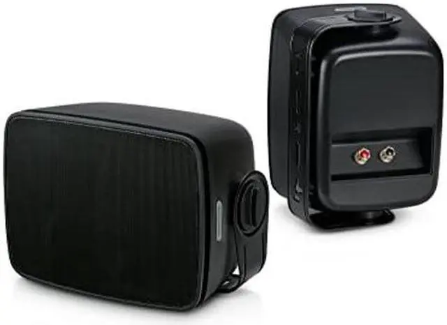 Alt view image 4 of 4 - SOUND PRO SPS-1000-BK Dual Bluetooth Indoor & Outdoor Loudspeaker Pair, Black