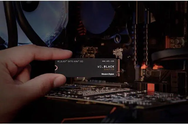 Alt view image 4 of 5 - WD _Black SN770 1TB NVMe PCIe 4.0 x4 M.2 Internal Gaming SSD