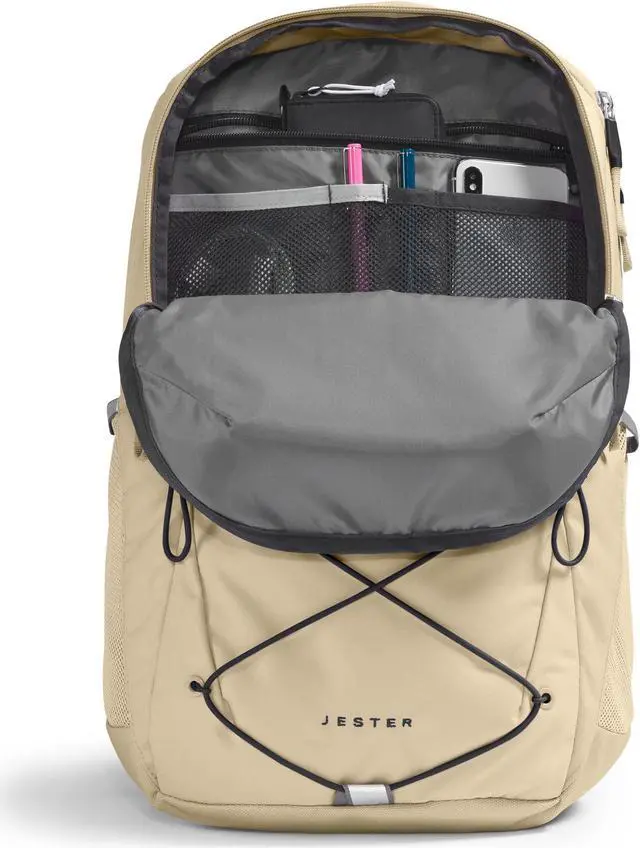 Alt view image 5 of 5 - THE NORTH FACE Women's Jester Everyday Laptop Backpack | Commuter Travel Bag with Laptop Sleeve, Water-Repellent Finish, Spacious Compartment, Gravel/TNF Black, One Size