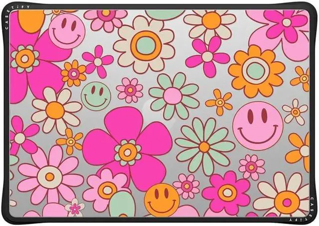 Main image of CASETiFY Impact MacBook Air 15" (M2-M4) Case [Cushioned Impact Corners/Scratch-Resistant/Anti-Slip Grip] - Groovy Clear - Clear Black