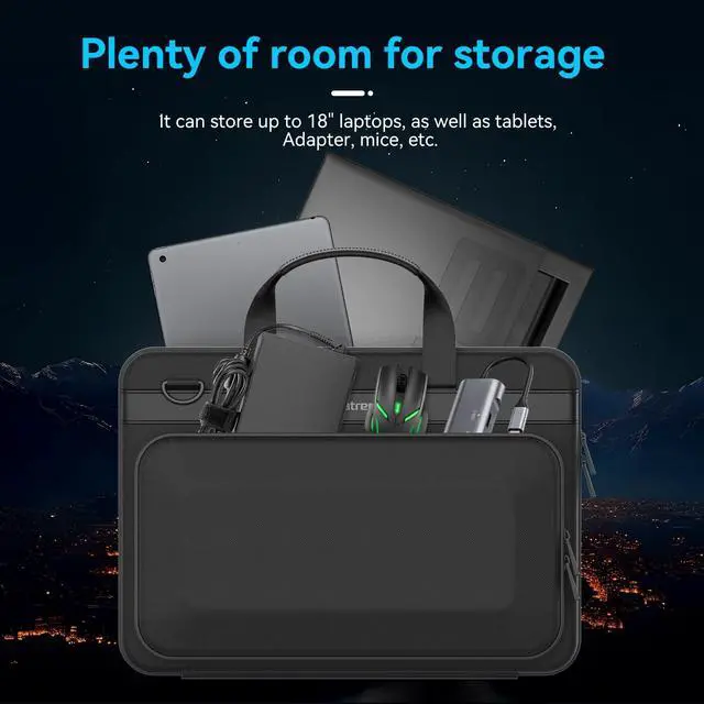 Alt view image 2 of 5 - Smatree Heavy Duty Hard Case for MSI 17.3 inch GP77/GP76/GP78 Gaming Laptop, for Raider GE78/GE68 14V/GE77/GE76, for Vector 16/17 HX (A800XL)