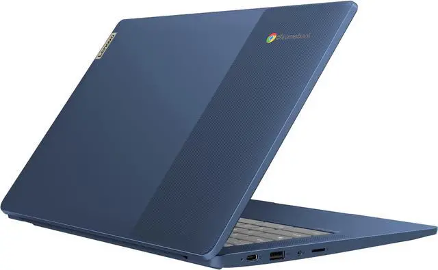 Alt view image 5 of 5 - Lenovo Chromebook 14 Touchscreen Laptop (14" FHD Touch Display, 8-Core MediaTek Kompanio 520, 4GB RAM, 128GB Storage (64GB eMMC+64GB SD)), Webcam, 13-Hrs Long-Battery Life, Chrome OS, Abyss Blue