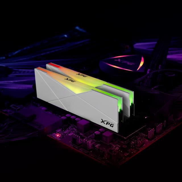 Alt view image 3 of 5 - XPG DDR4 D50 RGB 32GB (2x16GB) 3200MHz PC4-25600 U-DIMM 288-Pins Desktop Memory CL16 Kit White (AX4U320016G16A-DW50)