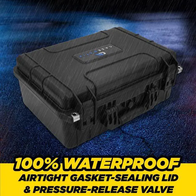 Alt view image 5 of 5 - CASEMATIX Travel Case Compatible with Starlink Mini Dish, Mount, Cables, Power Supply & More - IPX7 Waterproof, Professionally Cut Impact-Resistant Closed Cell Foam with Separate Accessory Storage