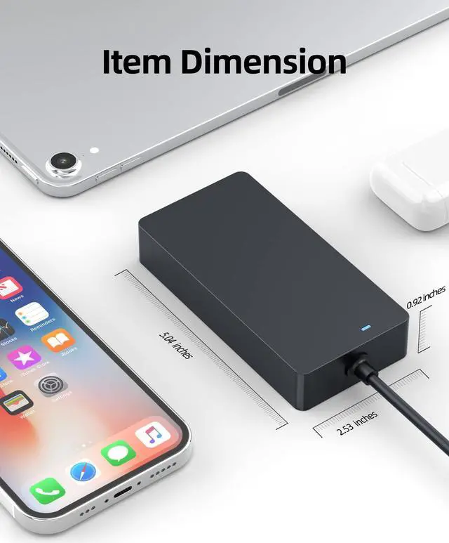 Alt view image 4 of 5 - 100W 90W Type C AC Charger Fit for Asus Vivobook S 14 15 16 OLED M5406UA S5406MA M5506UA S5506 M5606UA S5606MA Laptop Power Supply Adapter Cord
