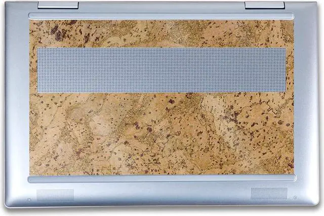 Alt view image 3 of 5 - Glossy Glitter Laptop Skin Compatible with HP Envy x360 14" (2023) - Cork - Premium 3M Vinyl Protective Wrap Decal Cover - Easy to Apply | Crafted in The USA by MightySkins