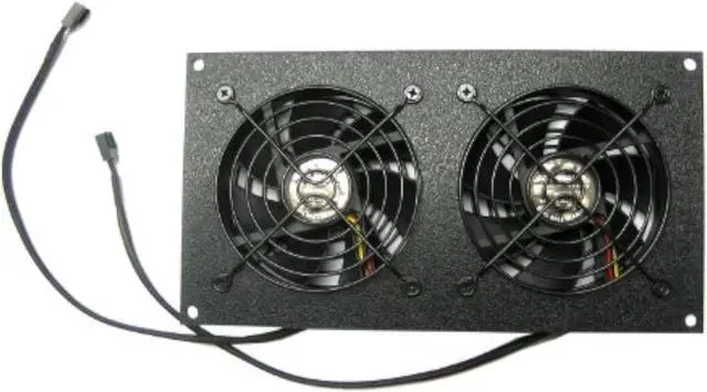 Main image of Coolerguys Pre-Set Thermal Controlled Cooling Kits for Cabinets, AV, and Components (Dual 92mm, Thermal Plastic)