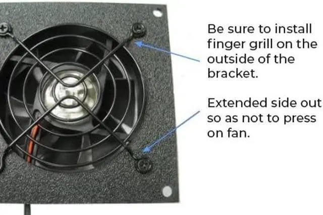 Alt view image 5 of 5 - Coolerguys Pre-Set Thermal Controlled Cooling Kits for Cabinets, AV, and Components (Dual 92mm, Thermal Plastic)