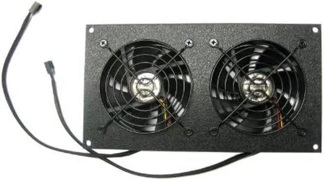 Alt view image 2 of 5 - Coolerguys Pre-Set Thermal Controlled Cooling Kits for Cabinets, AV, and Components (Dual 92mm, Thermal Plastic)