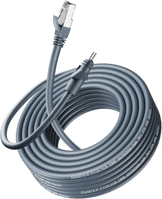 Main image of Ablian Starlink Ethernet Cable 98.4FT/30M CMX CMR Rated 26AWG 1200Mbps for Power Supply Connect to The RJ45 Connector,Starlink Rectangular Satellite V2 Replacement Cable for RJ45 routers or Devices