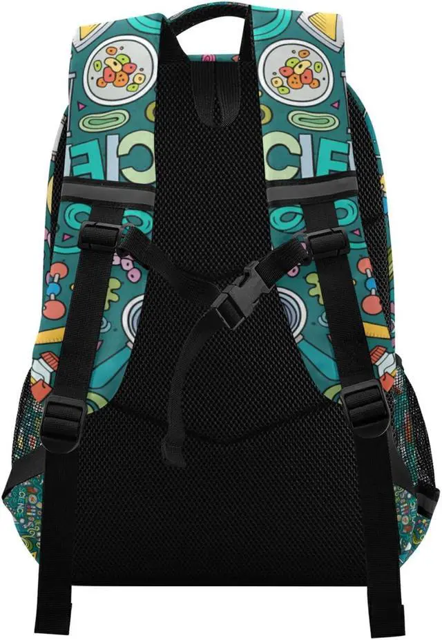 Alt view image 2 of 5 - ALAZA Educational Science Items Backpacks Travel Laptop Daypack School Book Bag for Men Women Teens Kids