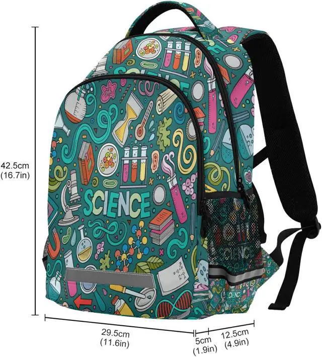 Alt view image 3 of 5 - ALAZA Educational Science Items Backpacks Travel Laptop Daypack School Book Bag for Men Women Teens Kids