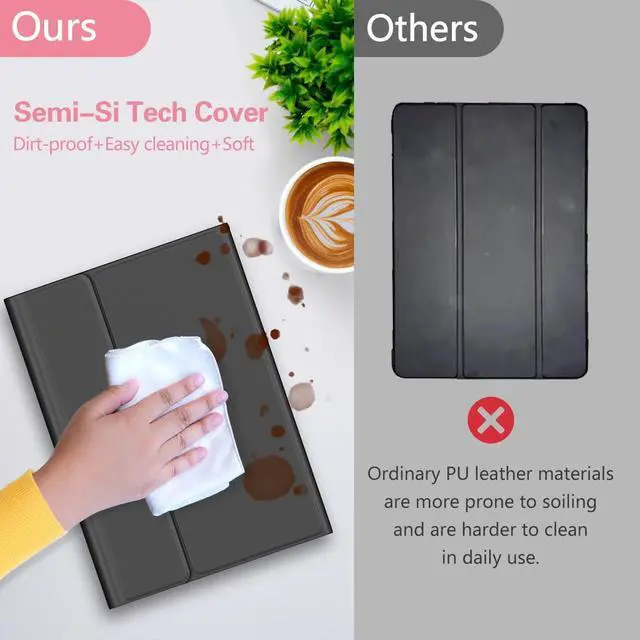 Alt view image 3 of 5 - Galaxy Tab A9 Plus Case with Keyboard 5G 11 Inch 2023 (SM-X210/X216/X218), 7 Color Backlit Detachable Tablet Keyboard Cover with S Pen Holder for Samsung Galaxy Tab A9+ 11" (Black)