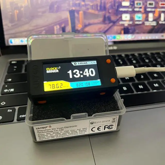 Alt view image 5 of 5 - Bitcoins Miner 74KH/s 1.9Inches T-Display S3 Bitcoins Solo Lottery Miner Win 6.25 BTC with Low Power Consumption Mini Lottery Devices