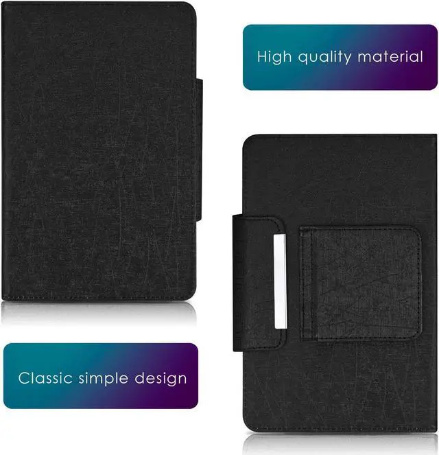 Alt view image 2 of 5 - DETUOSI Universal 10.1 inch Android Tablet Case with Keyboard, Removable Wireless Bluetooth Keyboard + PU Leather Folio Book Cover + Stand, Travel Portable Sleeve for iOS/Android/Windows System Tablet