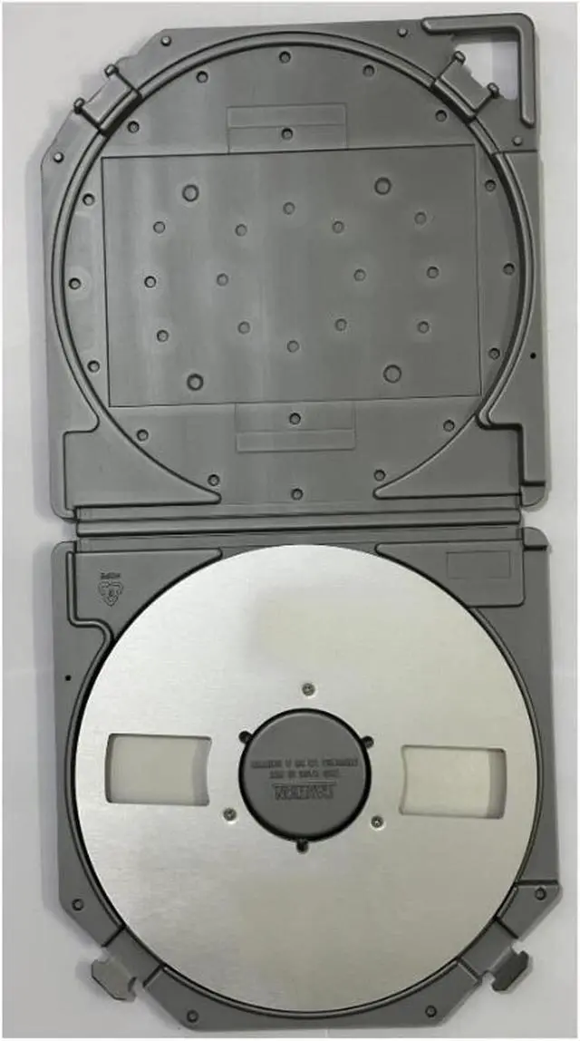 Alt view image 4 of 5 - Reel To Reel Tape Storage Boxes, 10 Inch Empty Tape Reel Storage Box for Universal 10 Inch Empty Tape Reel, Full Open Reel Sound Tape Box for Sound Tapes (Grey)