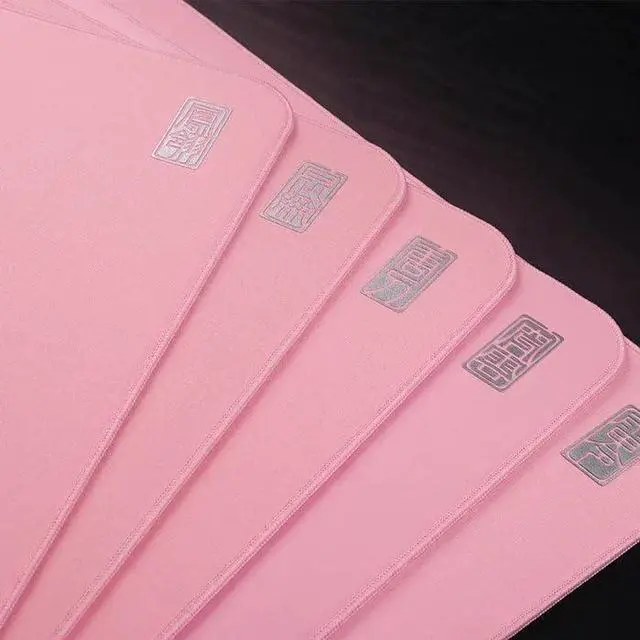 Alt view image 5 of 5 - ESPTIGER Mouse Pads Shan Hai Series Kun LUN (480 x 400 x 4mm) Standard Size SlimFlex Base Delicate Random Jacquard Weave Fabric Large Cloth Gaming Mousepad - Pink