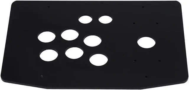 Alt view image 4 of 5 - FTVOGUE DIY Arcade Panel Black Case DIY Set Kits Acrylic Panel and Inclined Cases Replacement for Arcade Game