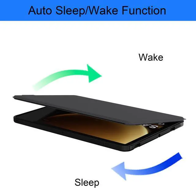 Alt view image 3 of 5 - for Samsung Galaxy Tab S9 Ultra/S8 Ultra/S10 Ultra 14.6" Keyboard Case : 7 Color Backlit Detachable Keyboard Cover with Smart Touchpad - Auto Wake/Sleep Tablet Case with S-Pen Holder,Black