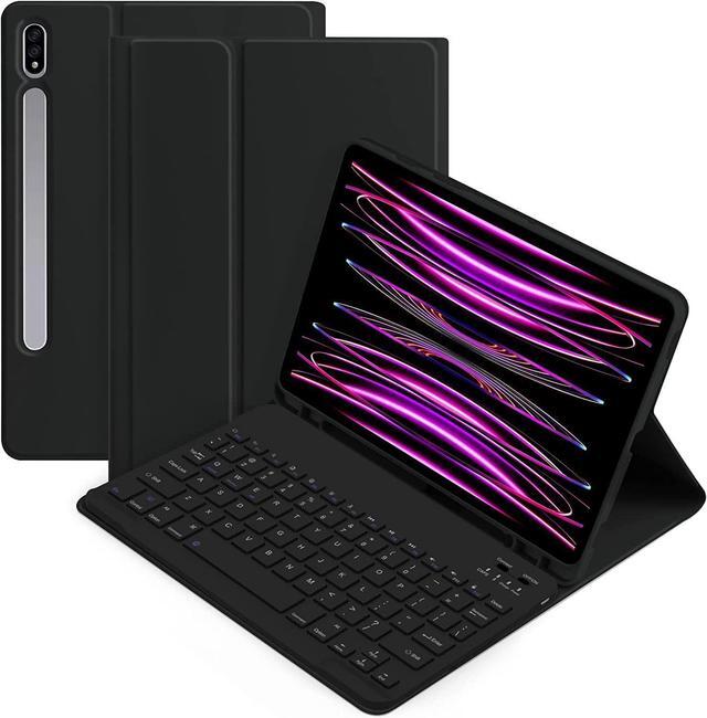 Alt view image 5 of 5 - kaidisen Backlit Keyboard for Galaxy Tab S9 11 inch/Tab S9 FE 10.9 inch/Tab S8 11 inch/Tab S7 11" Keyboard Case with Mouse, Detachable Backlight Color Keyboard Case,Purple+Black