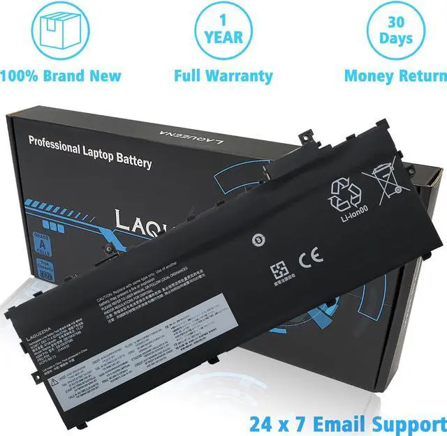 Alt view image 4 of 5 - LAQUEENA SB10K97586 Laptop Battery Compatible with Lenovo ThinkPad X1 Carbon 5th Gen (2017)/ X1 Carbon 6th Gen (2018) Series SB10K97587 SB10K97588 01AV430 01AV431 01AV494 01AV429 11.58V 57Wh 3-Cell