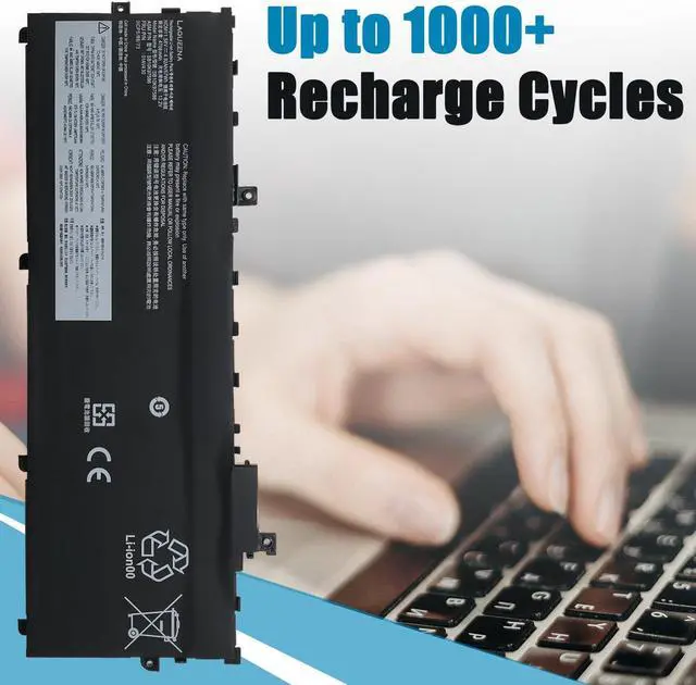 Alt view image 5 of 5 - LAQUEENA SB10K97586 Laptop Battery Compatible with Lenovo ThinkPad X1 Carbon 5th Gen (2017)/ X1 Carbon 6th Gen (2018) Series SB10K97587 SB10K97588 01AV430 01AV431 01AV494 01AV429 11.58V 57Wh 3-Cell