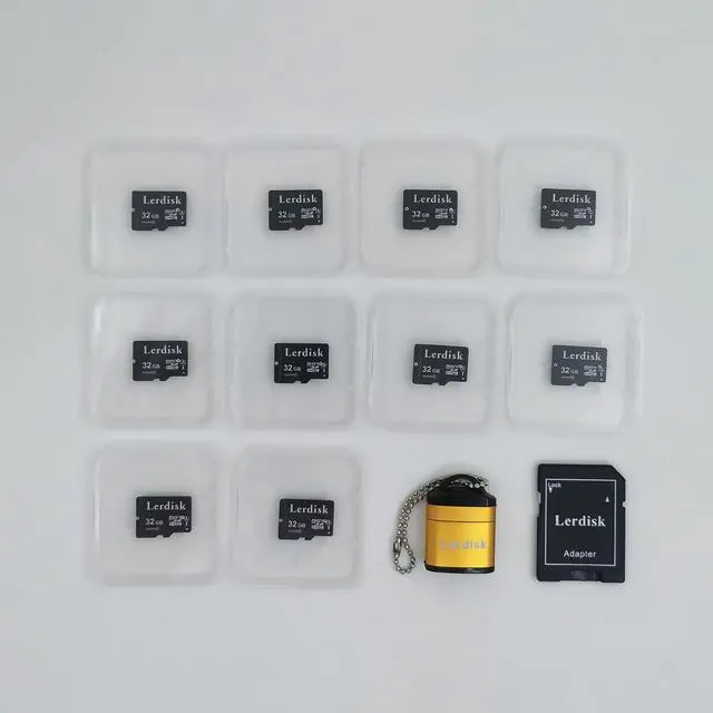 Alt view image 5 of 5 - Factory Wholesale 32GB Micro SD Card 10-Pack, U3 A1 V30 Class 10, 80+MB/s Read for 4K Camera, Game Console, Drone,CCTV -with SD Adapter(10x32GB)