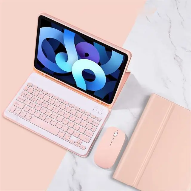 Main image of ZGSENLAN with Mouse Keyboard case for Galaxy Tab S6 Lite 10.4 '' 2024/2020/2022, SM-P620/P625/P610/P613/P615/P619 Magnetic Detachable Bluetooth Keyboard Color Key S Pen Holder,Pink