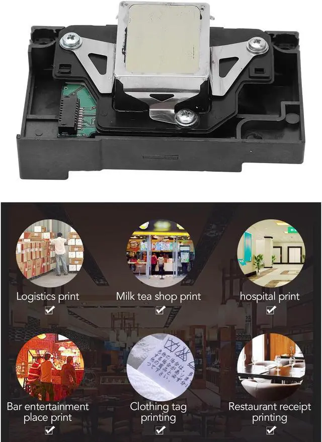 Alt view image 2 of 5 - Color Printhead for L1800 R390 270R 1430 1400 Print Head Replacement