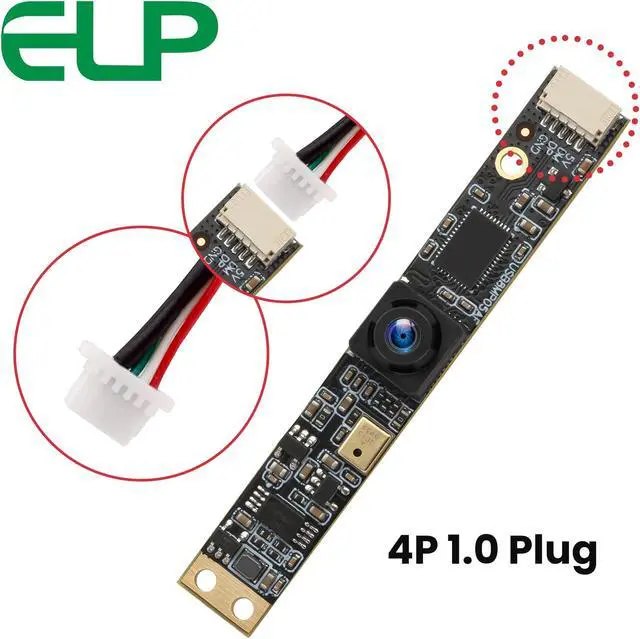 Alt view image 5 of 5 - ELP 8mp USB Camera Module with Microphone Wide Angle PC Camera for Computer 4K Lightburn Camera for Laser Engraver Mini Strip Fixed Lens Web Camera CCTV USB Security Camera for Raspberry Pi Laptop