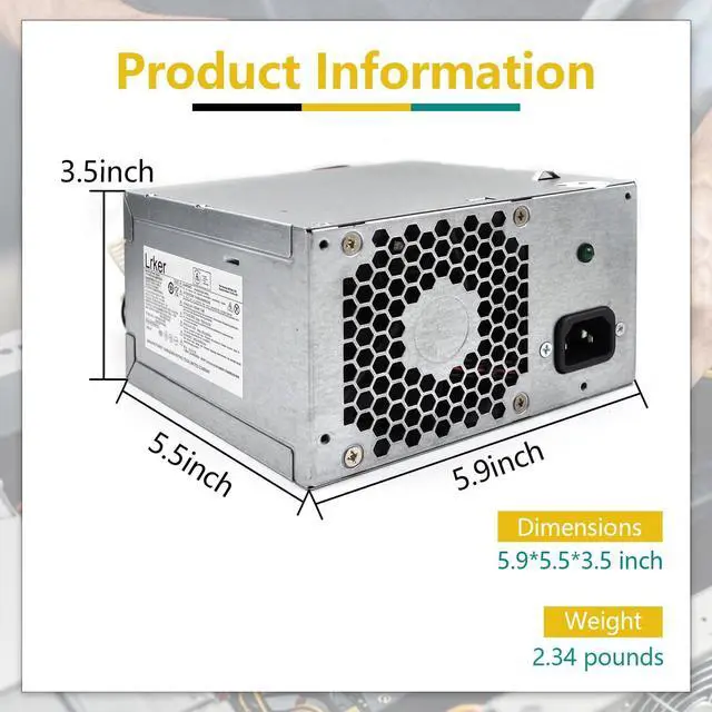 Alt view image 5 of 5 - 300W Power Supply Compatible with HP PRO DPS-300AB-73 A 667893-003Q 715185-001