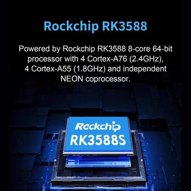 Alt view image 4 of 5 - Orange Pi 5 Ultra 8GB RAM LPDDR5 Rockchip RK3588 Development Board, 8K Video Decoding 2.4GHz Frequency M.2 PCIE 2.5G LAN Wi-Fi 6E+BT 5.3/BLE Single Board Computer (Pi 5 Ultra 8GB)