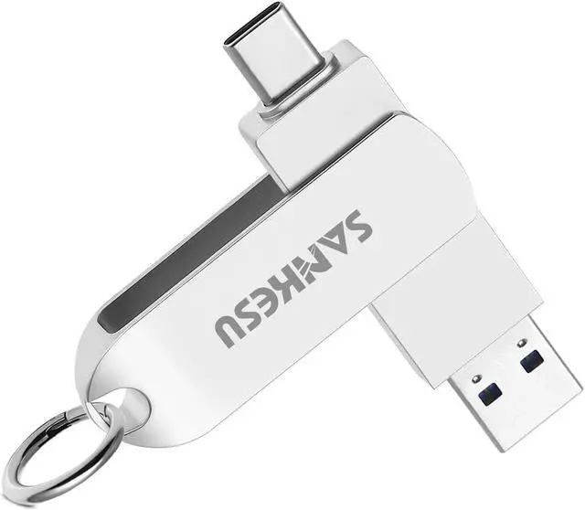 Main image of SANKESU 512GB USB C Flash Drive 3.1,Read Speed Up to 150MB/s, USB A and Type C OTG USB Thumb Drive, Dual Memory Sticks Compatible with Android Phones/PC/Laptop/Macs(Silver)