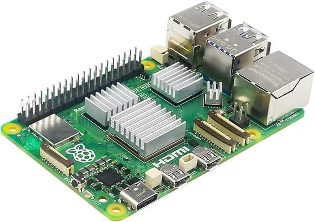 Alt view image 2 of 5 - WayPonDEV Compatible with Raspberry Pi 5 4GB Starter Kit, Broadcom BCM2712 Arm Cortex-A76 2.4GHz Quad-core Pi 5 Single Board Computer, Support Dual 4Kp60 Display with Heatsinks 4pcs (4GB RAM)