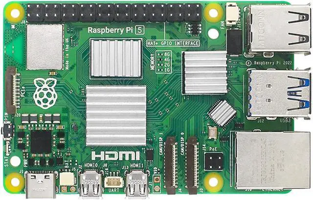 Alt view image 3 of 5 - WayPonDEV Compatible with Raspberry Pi 5 4GB Starter Kit, Broadcom BCM2712 Arm Cortex-A76 2.4GHz Quad-core Pi 5 Single Board Computer, Support Dual 4Kp60 Display with Heatsinks 4pcs (4GB RAM)
